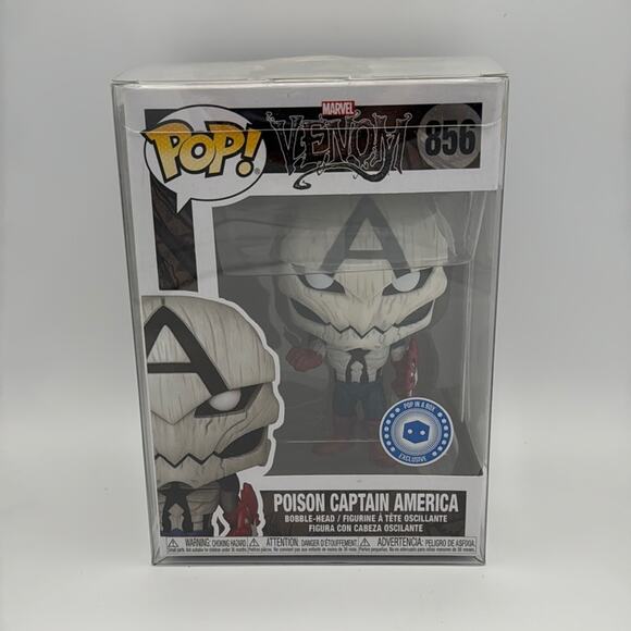 Funko Pop! Venom Poison Captain America Figure - Picture 1 of 6